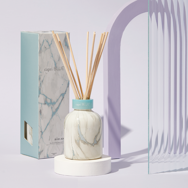 Blue Jean Modern Marble Petite Reed Diffuser image number 1